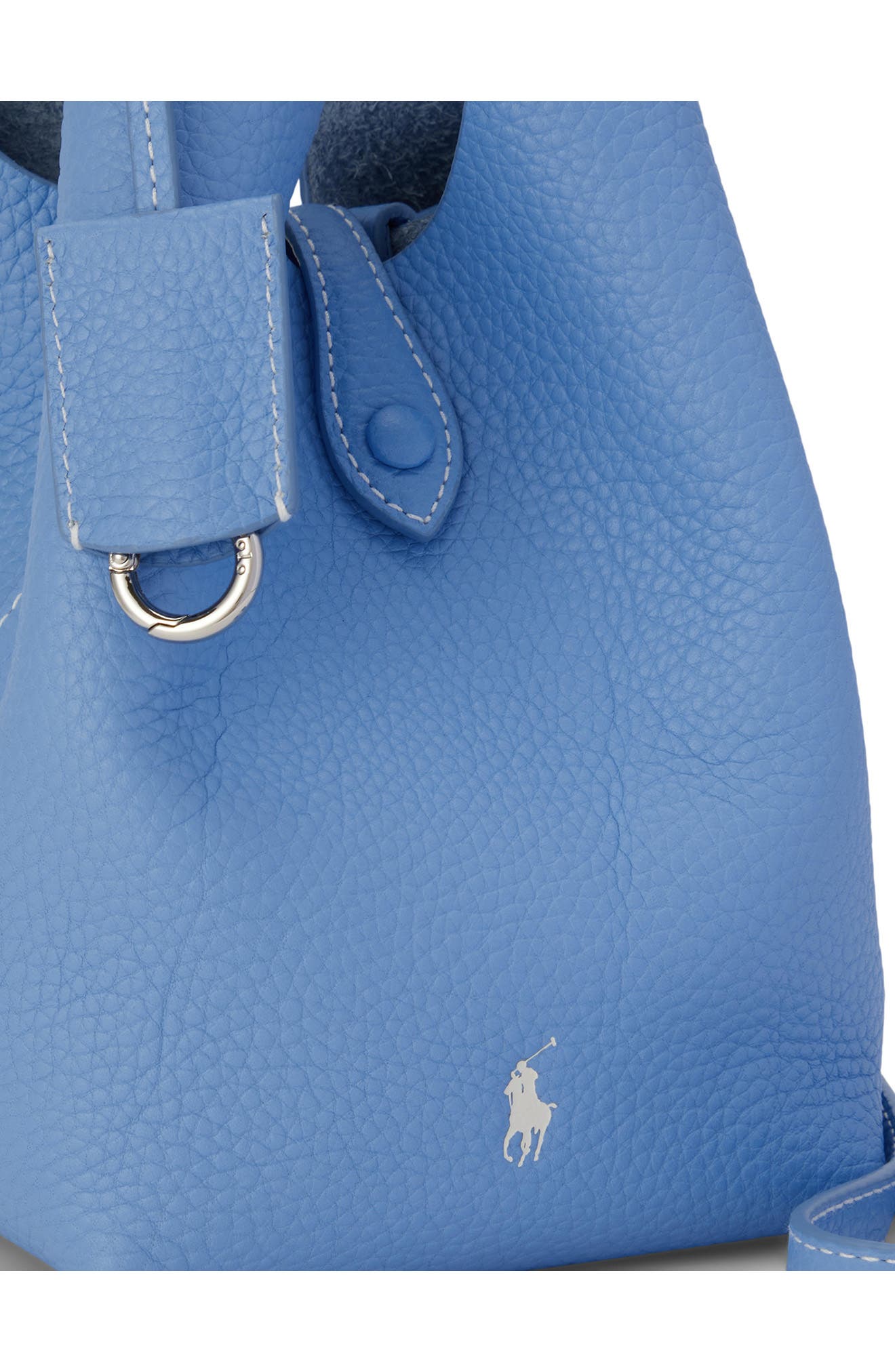 Polo Ralph Lauren Polo Play Leather Crossbody Bag, Alternate, color, Baby Blue