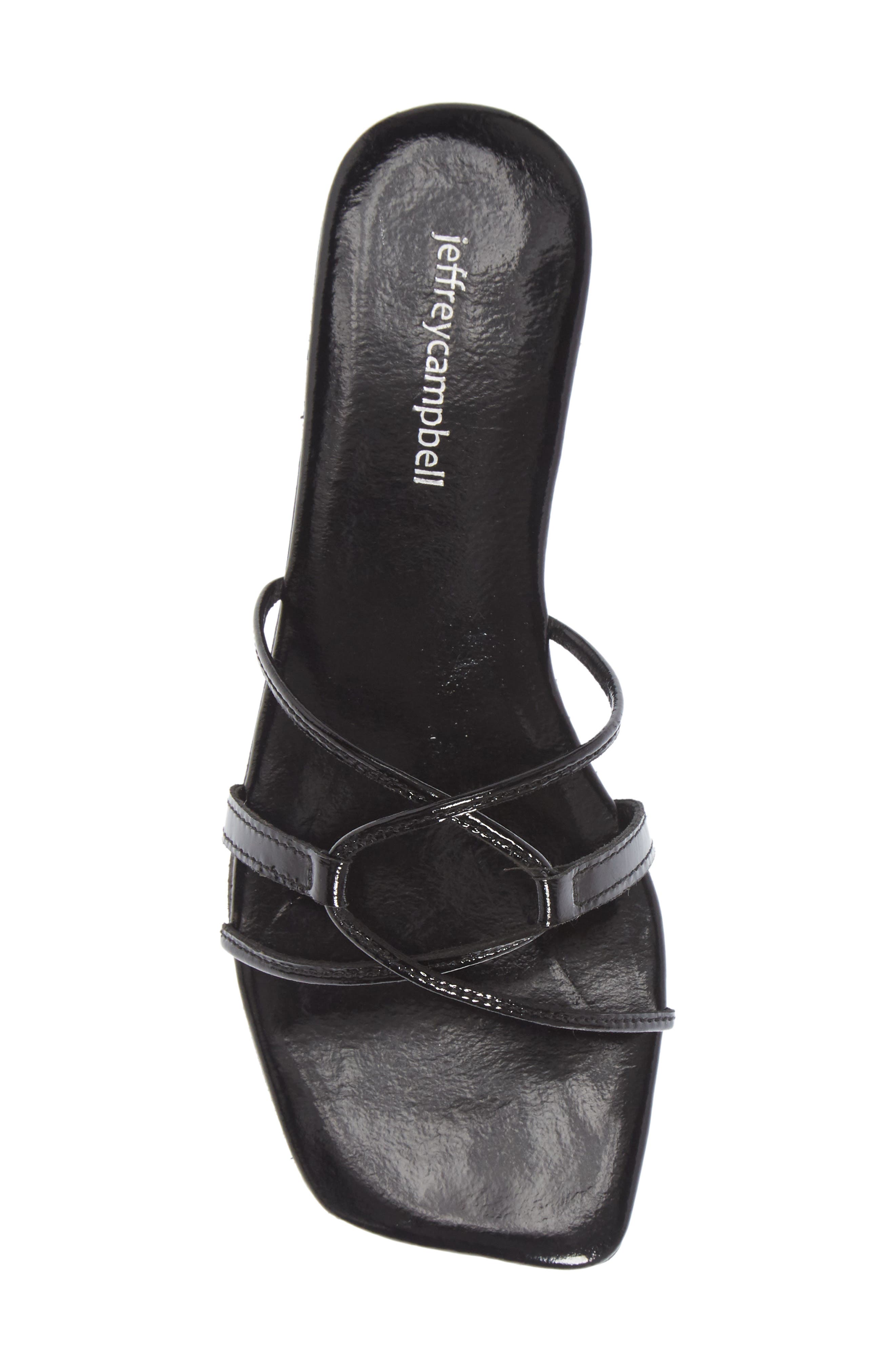 Addison Square Toe Slide Sandal, Alternate, color, BLACK PATENT