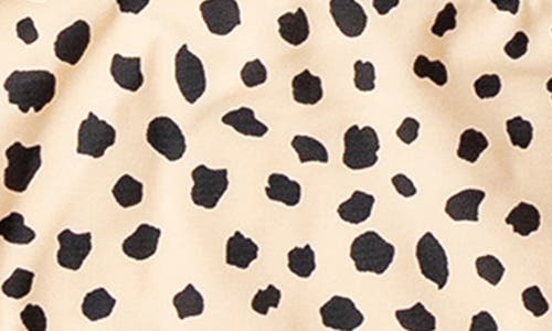 Shade Critters Kids' Leopard Lace-up Two-piece Swimsuit In Honey Brown