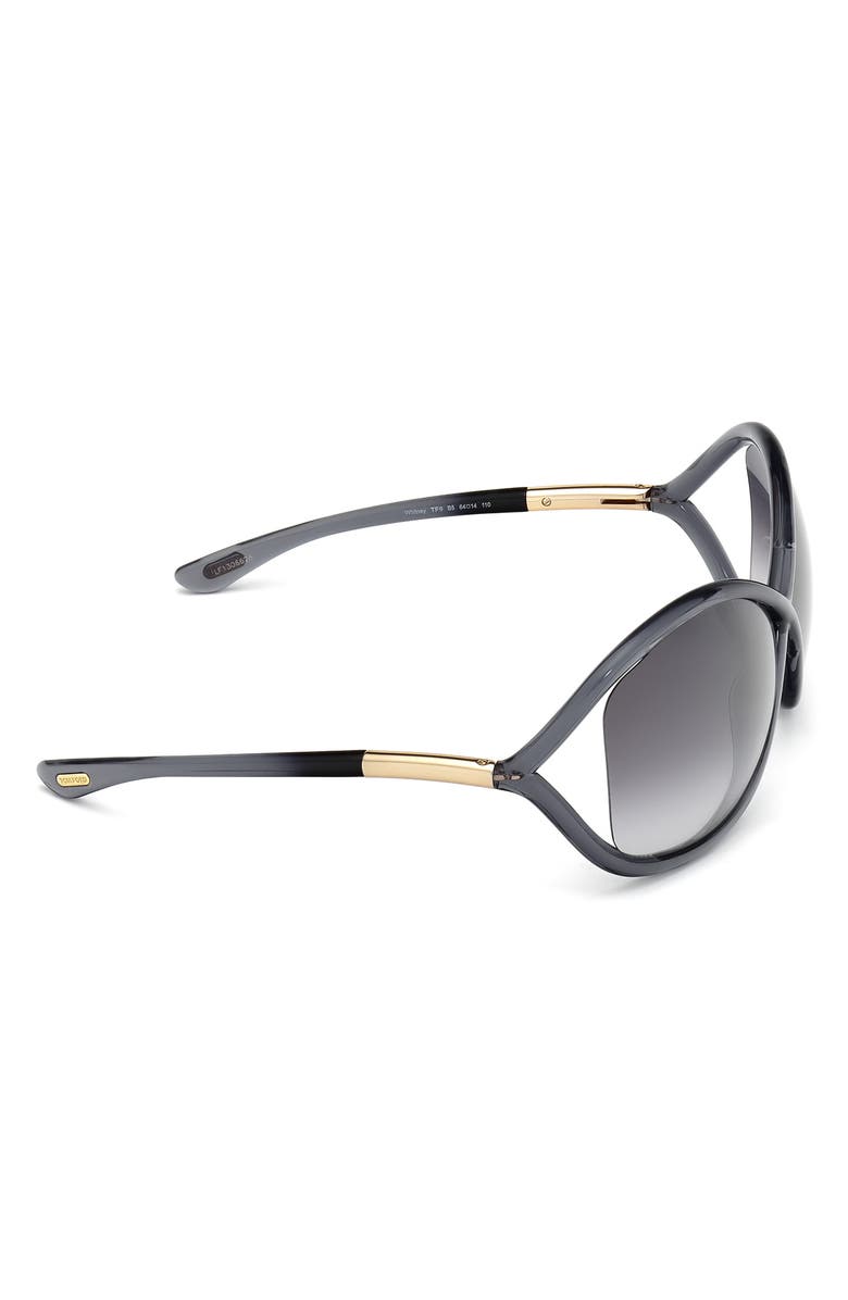 TOM FORD 'Whitney' 64mm Open Side Sunglasses, Alternate, color,