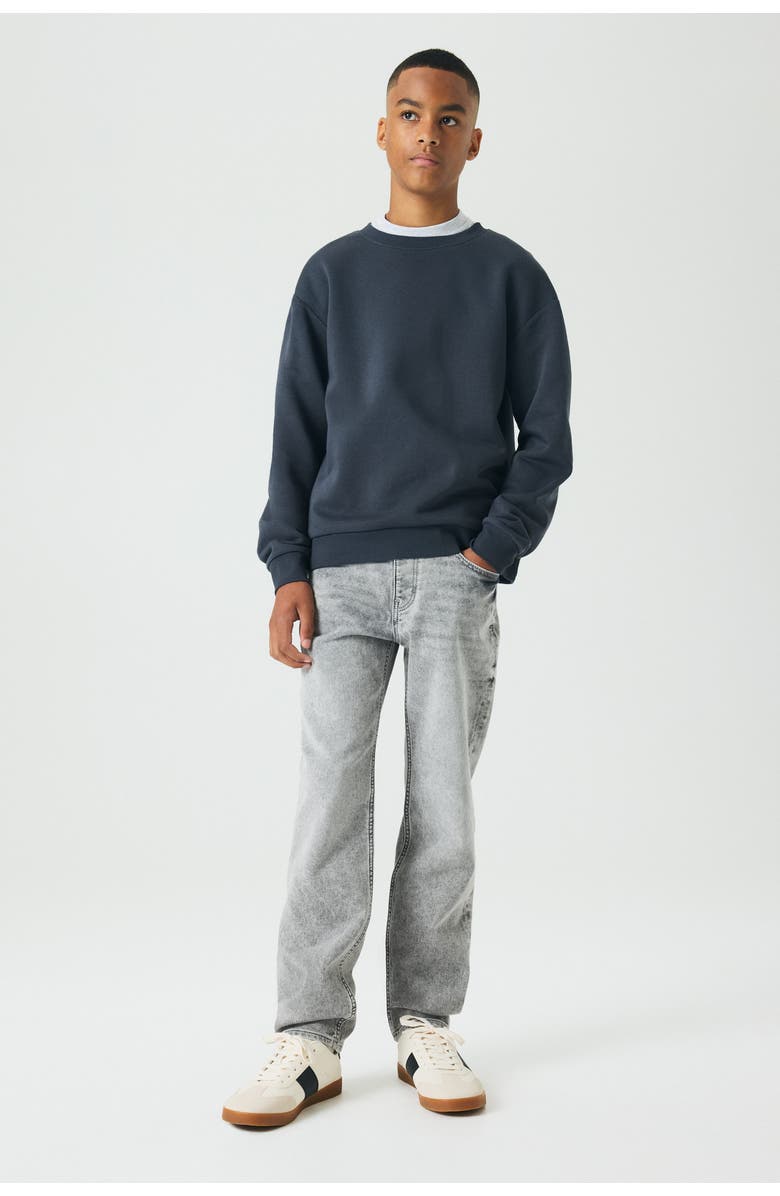 H&M Relaxed Tapered Fit Jeans, Alternate, color, Washed Denim Gray