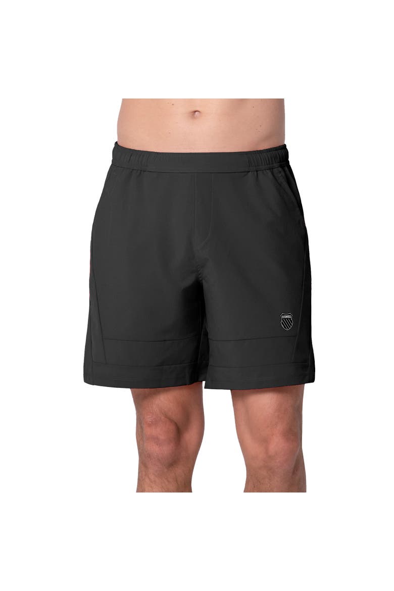 KSwiss RipStop 7 inch Mens Tennis Shorts, Main, color, Black