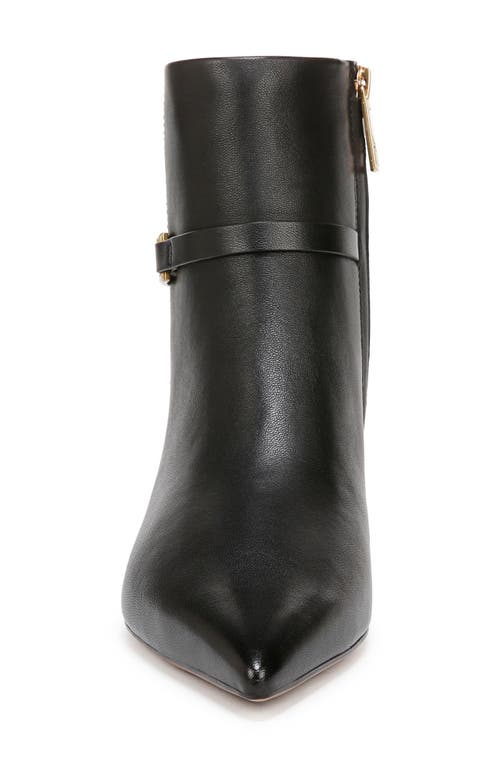 Franco Sarto Lmarnie Womens Zipper Leather Ankle Boots In Black