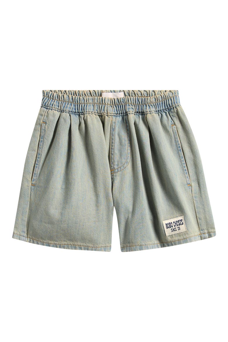 Kids' Organic Cotton Denim Shorts, Main, color, PRUSSIAN BLUE