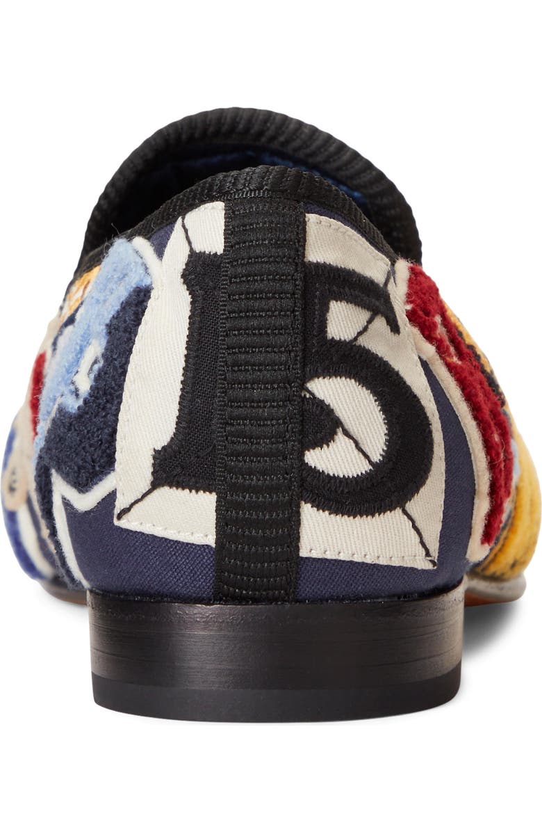 Ralph Lauren Paxton Smoking Slipper, Alternate, color, Navy Multi