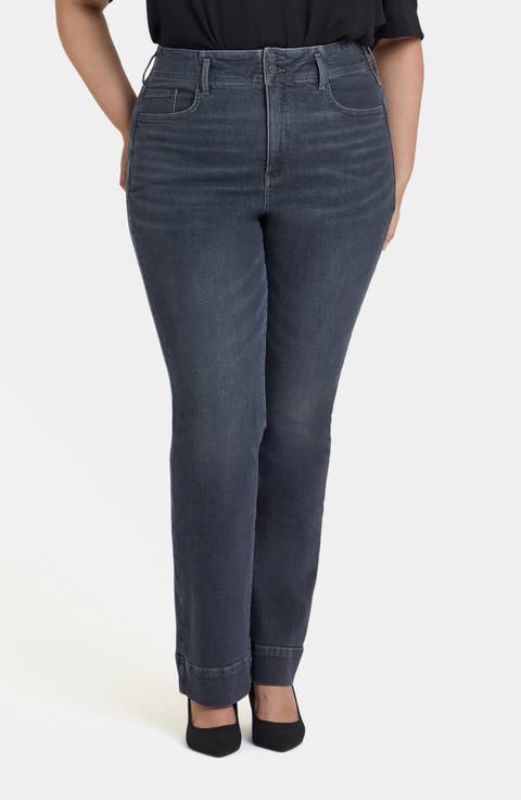 Barbara Hollywood High Waist Bootcut Jeans (Graphite Hill) (Plus)