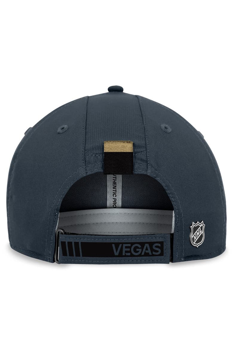 Men's Fanatics Branded Gray Vegas Golden Knights Authentic Pro Rink Adjustable Hat, Alternate, color, Gray