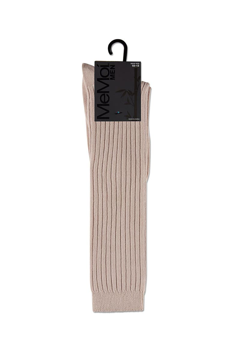 Ribbed Knee High Sock, Alternate, color, Latte