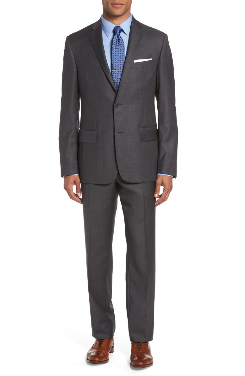 NORDSTROM MEN'S SHOP Classic Fit Solid Wool Suit, Main, color, 