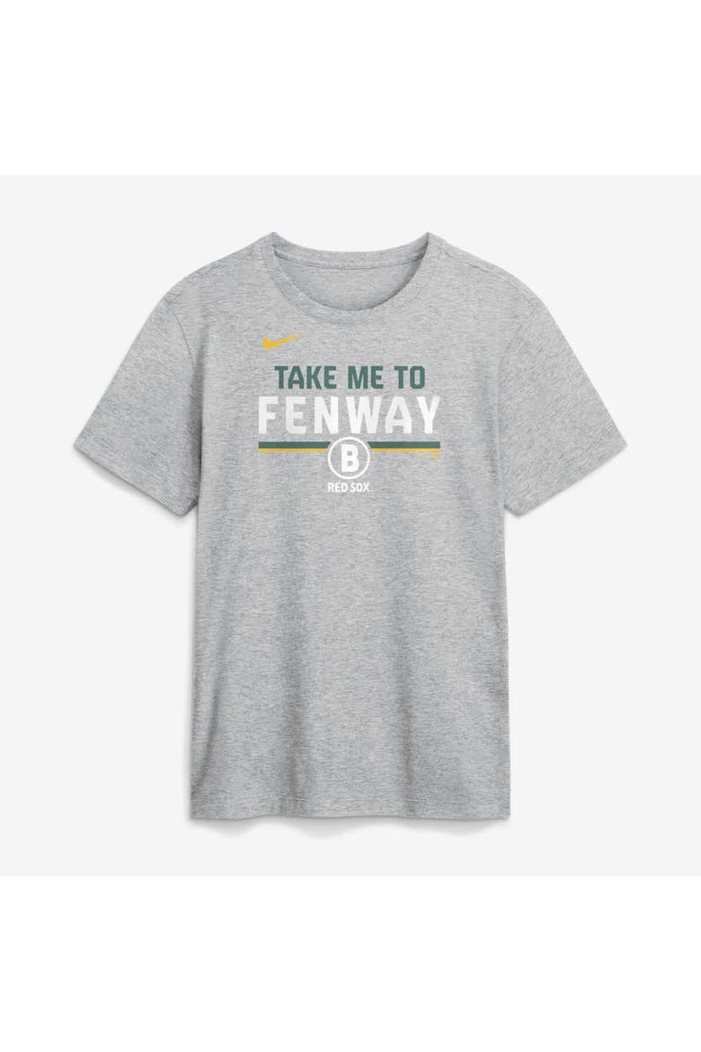 Men's Nike Heather Gray Boston Red Sox City Connect Stacked T-Shirt Stacked Team Phrase T-Shirt, Alternate, color, Heather Gray