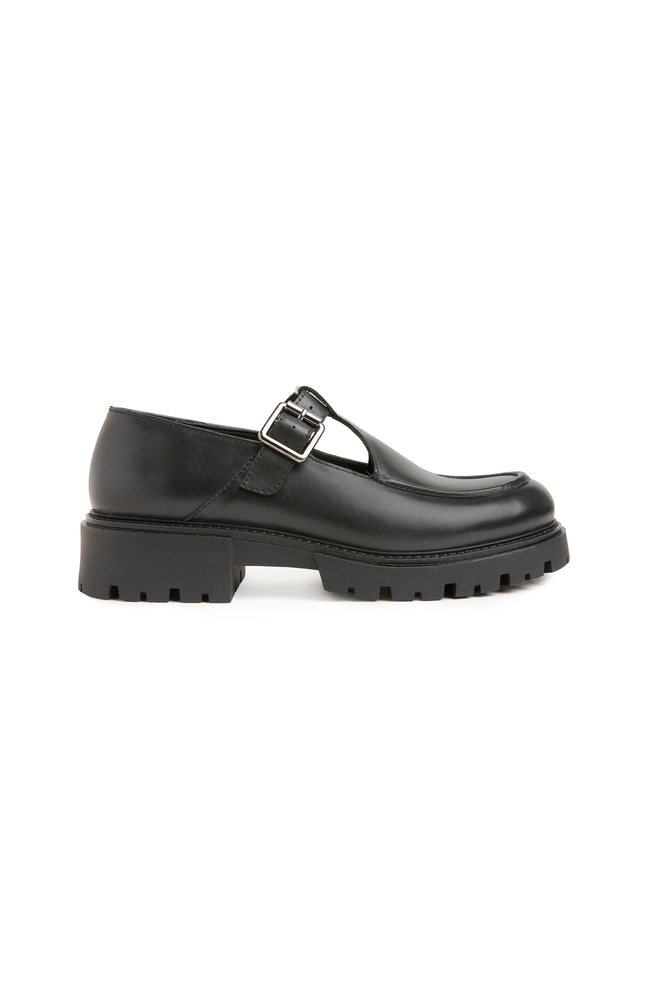 Chunky T Bar Loafer, Main, color, Black