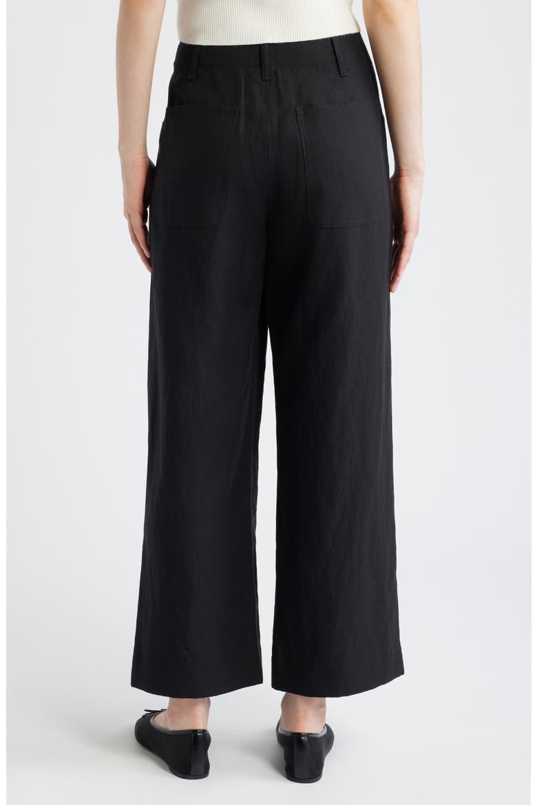 Allison Ankle Wide Leg Pants, Alternate, color, BLACK