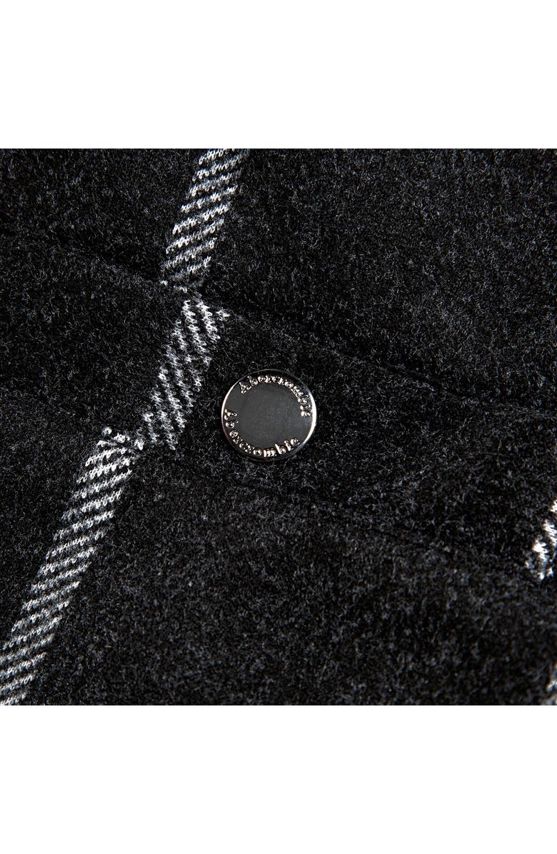 abercrombie kids Kids' Grid Check Pinafore Dress, Alternate, color, Anthracite