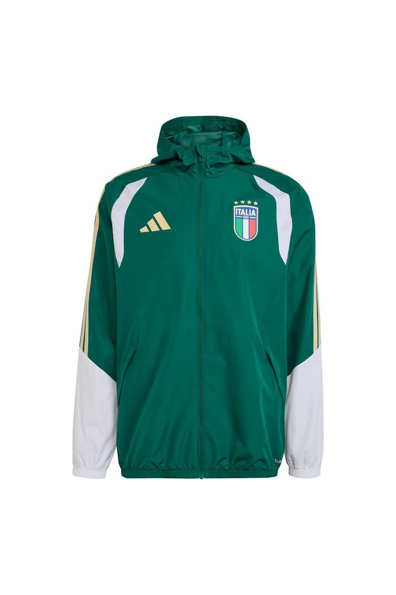 Men's adidas  Green Italy National Team FIFA x World Cup 2026 Tiro All Weather Full-Zip Jacket, Main, color, Green
