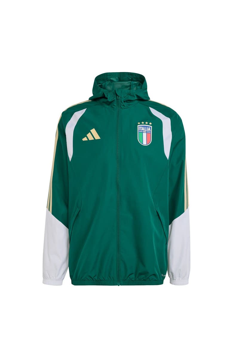 adidas Men's adidas  Green Italy National Team FIFA x World Cup 2026 Tiro All Weather Full-Zip Jacket, Main, color, Green