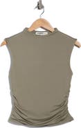Madden Girl Funnel Neck Cap Sleeve Top