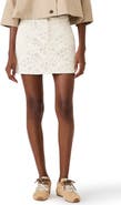 Steve Madden Beck Eyelet Embroidered Denim Miniskirt