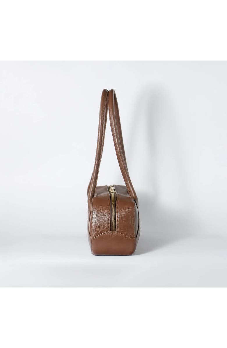 ROSZUAR Almaira Sculptural Harmony Handbag, Alternate, color, Chocolate