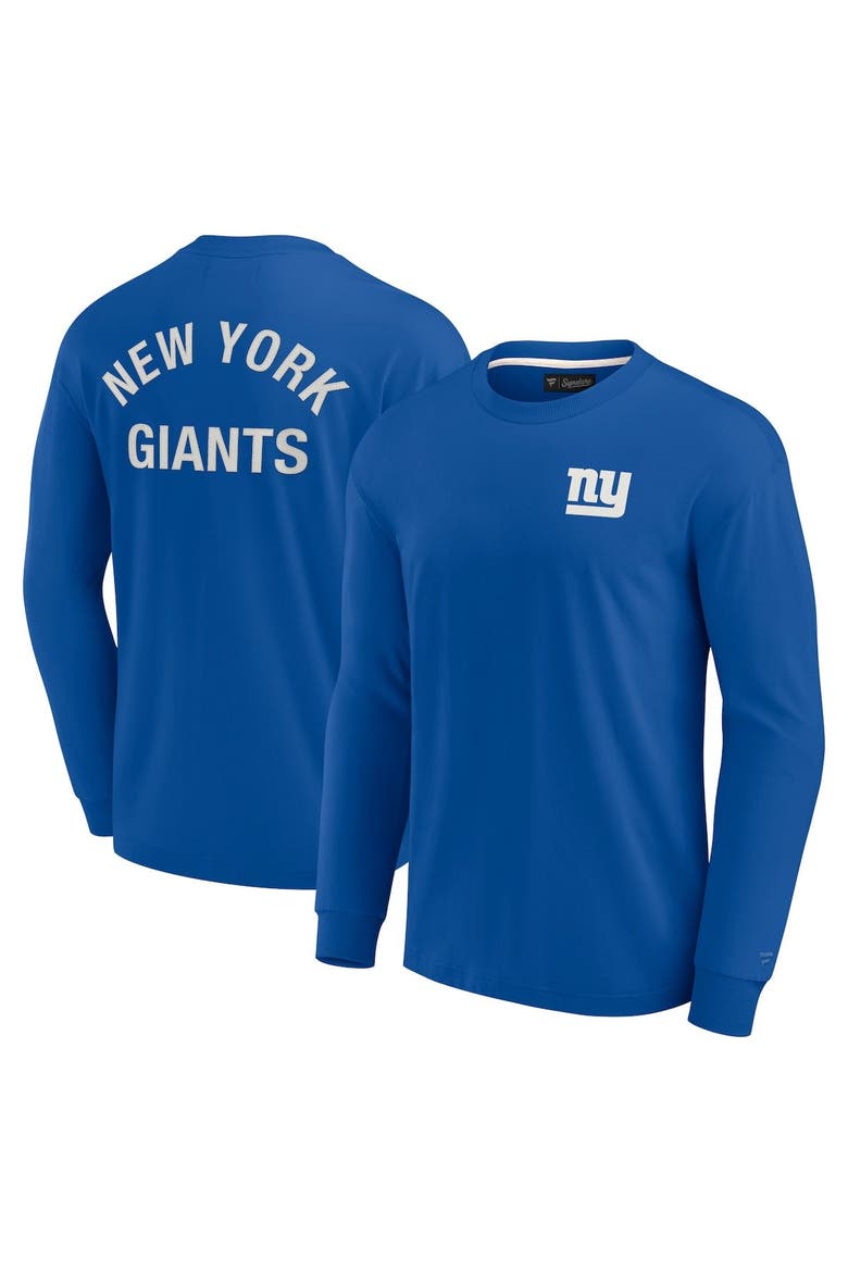 Unisex Fanatics Signature Royal New York Giants Elements Super Soft Long Sleeve T-Shirt, Alternate, color, Royal