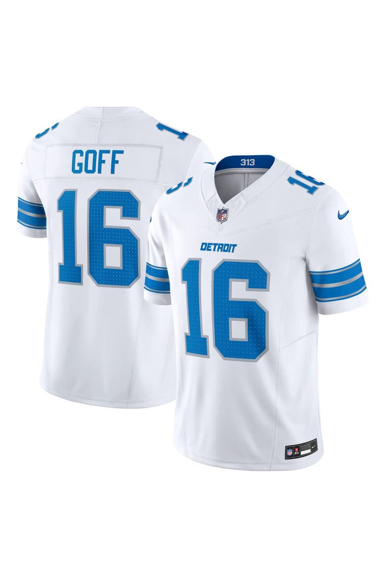Men's Nike Jared Goff White Detroit Lions Vapor F.U.S.E. Limited Jersey, Main, color, White