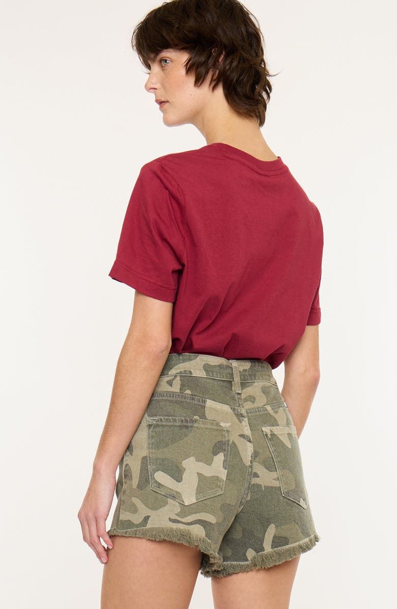 KanCan Khalil High Rise Shorts, Alternate, color, Camo