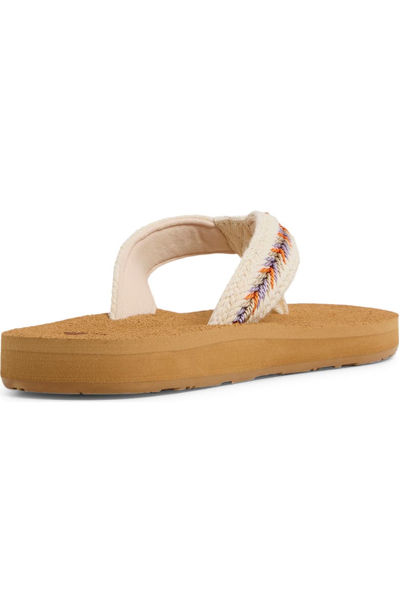 Roxy Porto IV Flip Flop, Alternate, color, Bone Multi