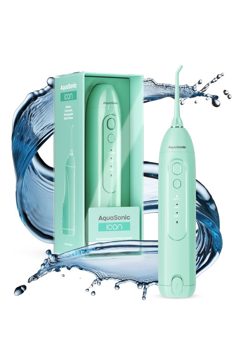 Icon Electric Rechargeable Water Flosser, Alternate, color, MINT