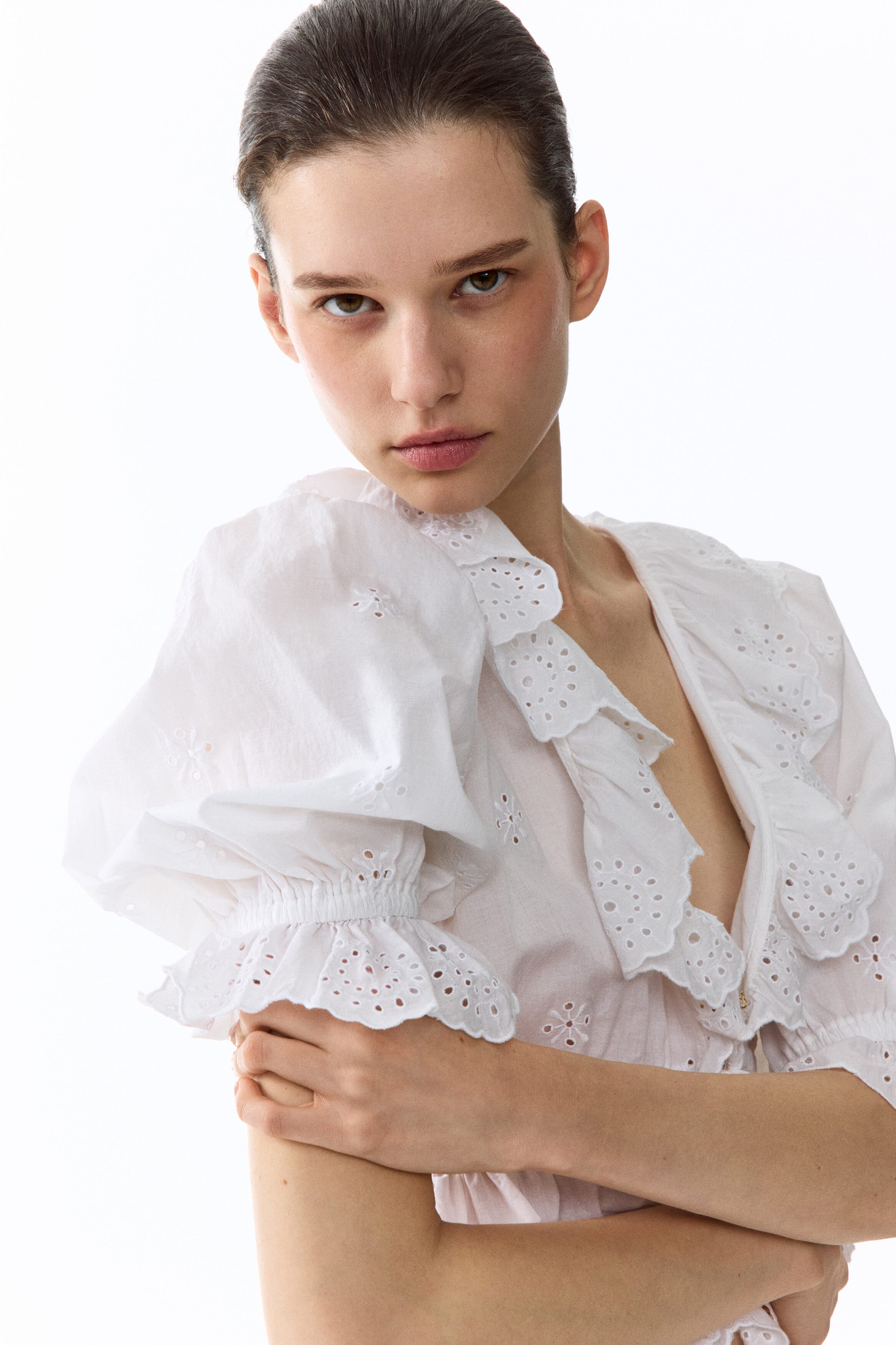 Broderie Anglaise Cotton Blouse - image 2
