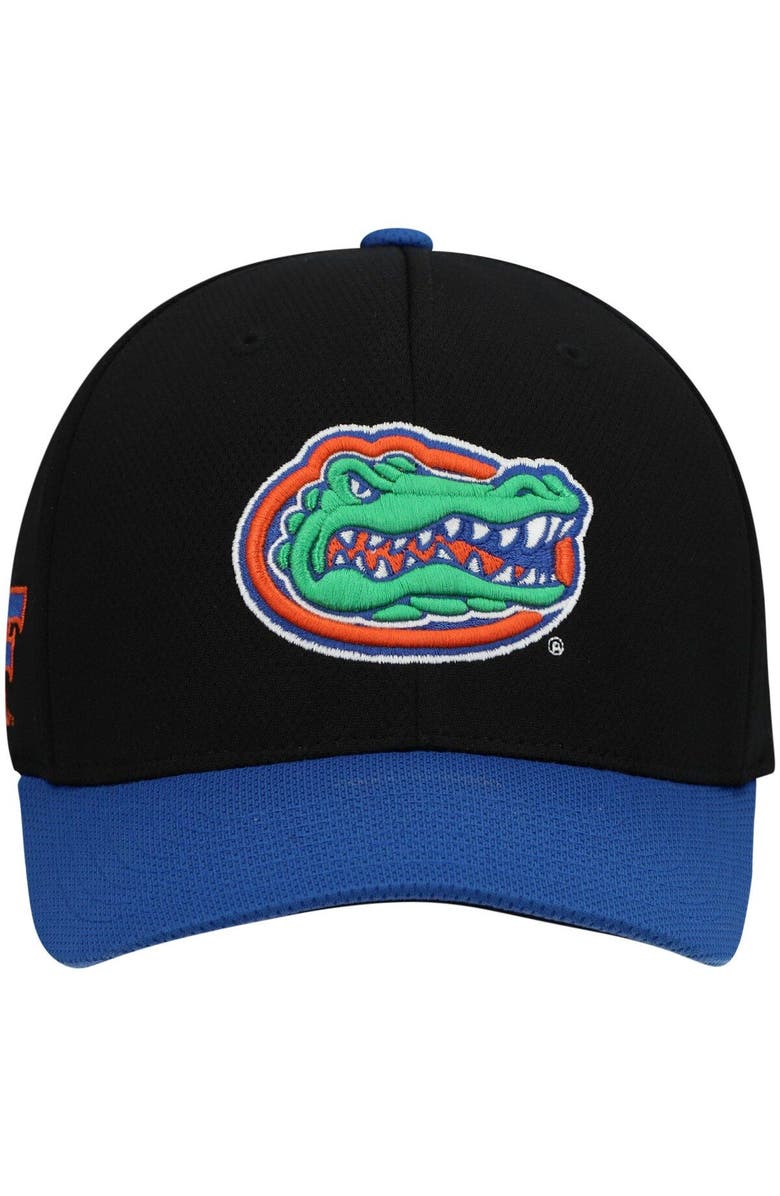 TOP OF THE WORLD Men's Top of the World Black/Royal Florida Gators Two-Tone Reflex Hybrid Tech Flex Hat, Alternate, color,