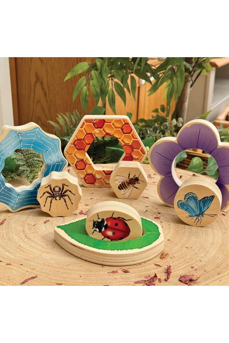 Who's Hiding? Garden Bug Puzzles - Set of 4, Alternate, color, Multicolored