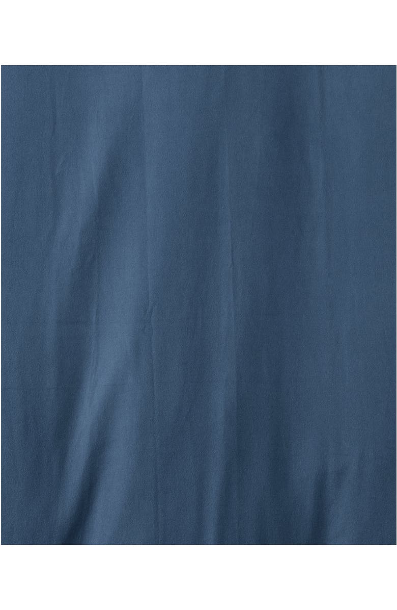 Lands' End Comfy Super Soft Cotton Flannel Duvet Bed Cover - 5oz, Alternate, color, Bering Sea Blue