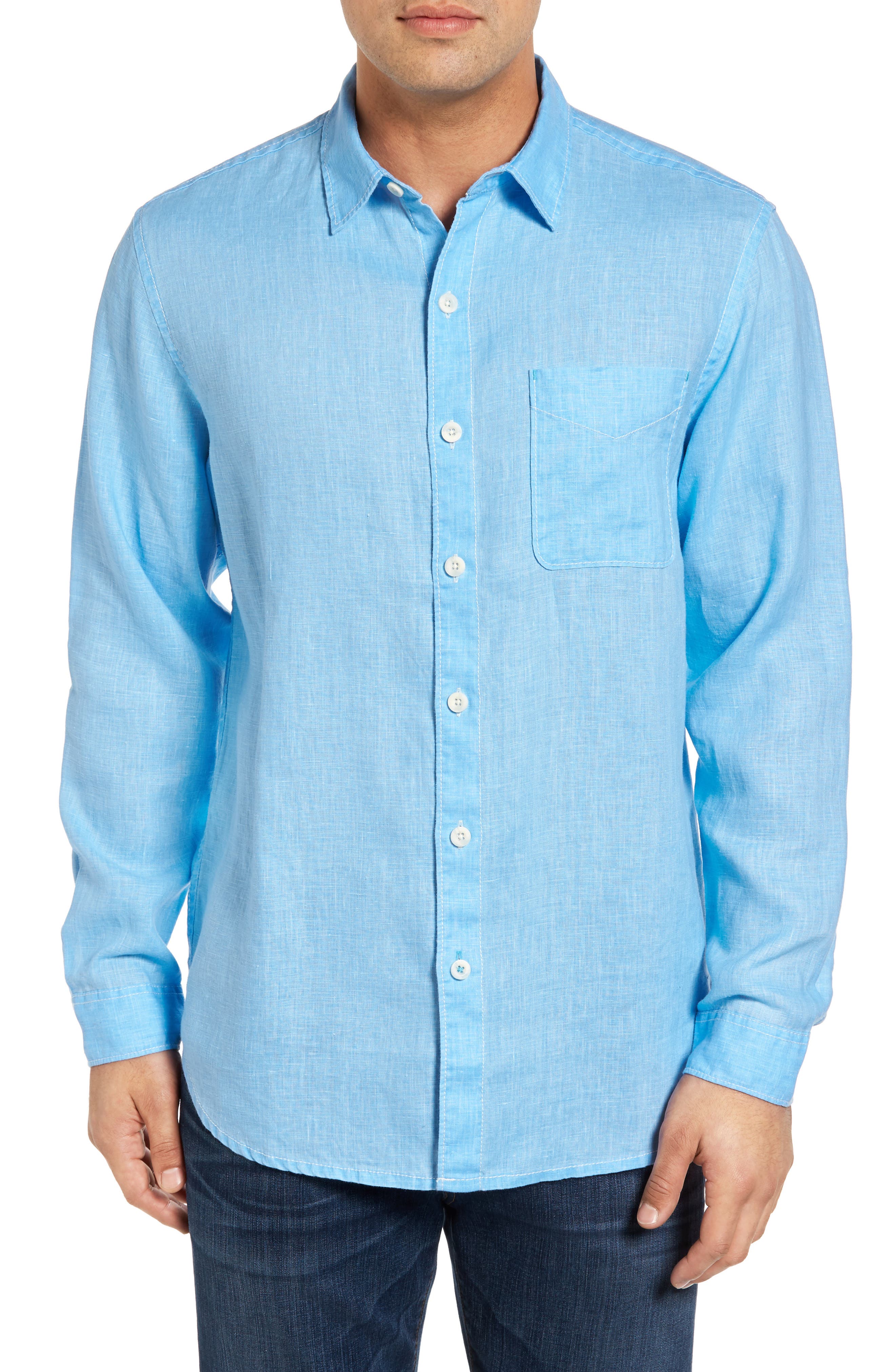 Tommy Bahama Sea Glass Breezer Original Fit Linen Shirt
