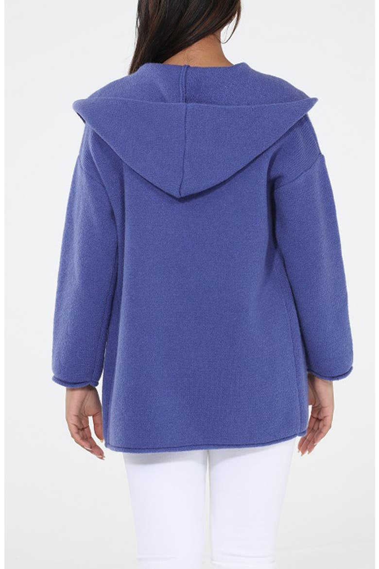 Hooded Coatigan, Alternate, color, BLUE
