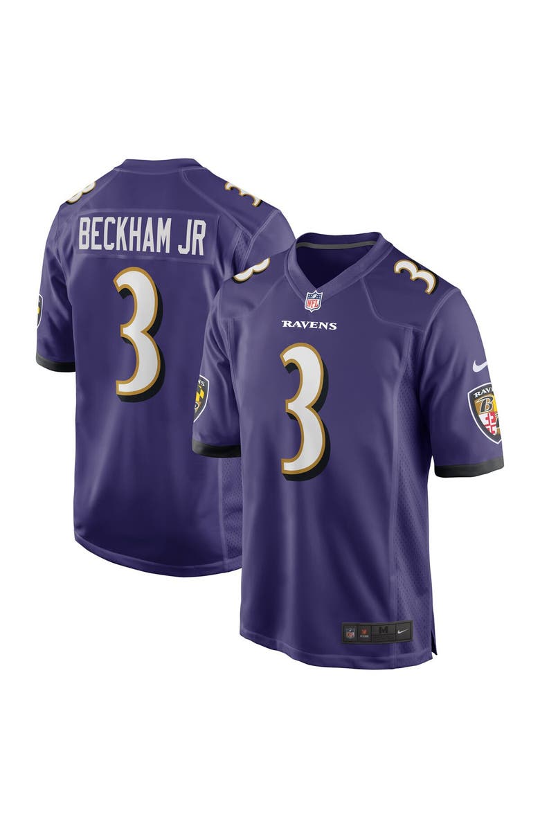 Nike Men's Nike Odell Beckham Jr. Purple Baltimore Ravens Game Jersey, Main, color, 