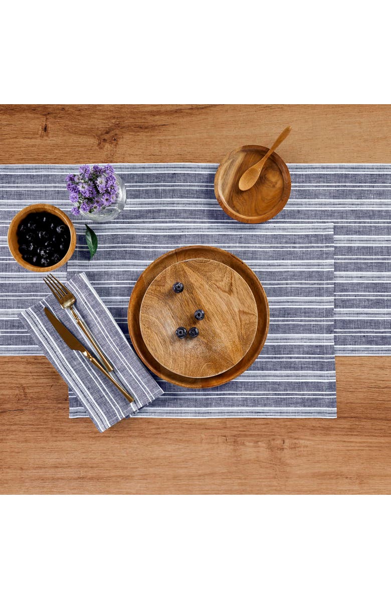 Solino Home Linen Placemats - Chelsea Stripe, 14" x 19" Inch, Alternate, color, 