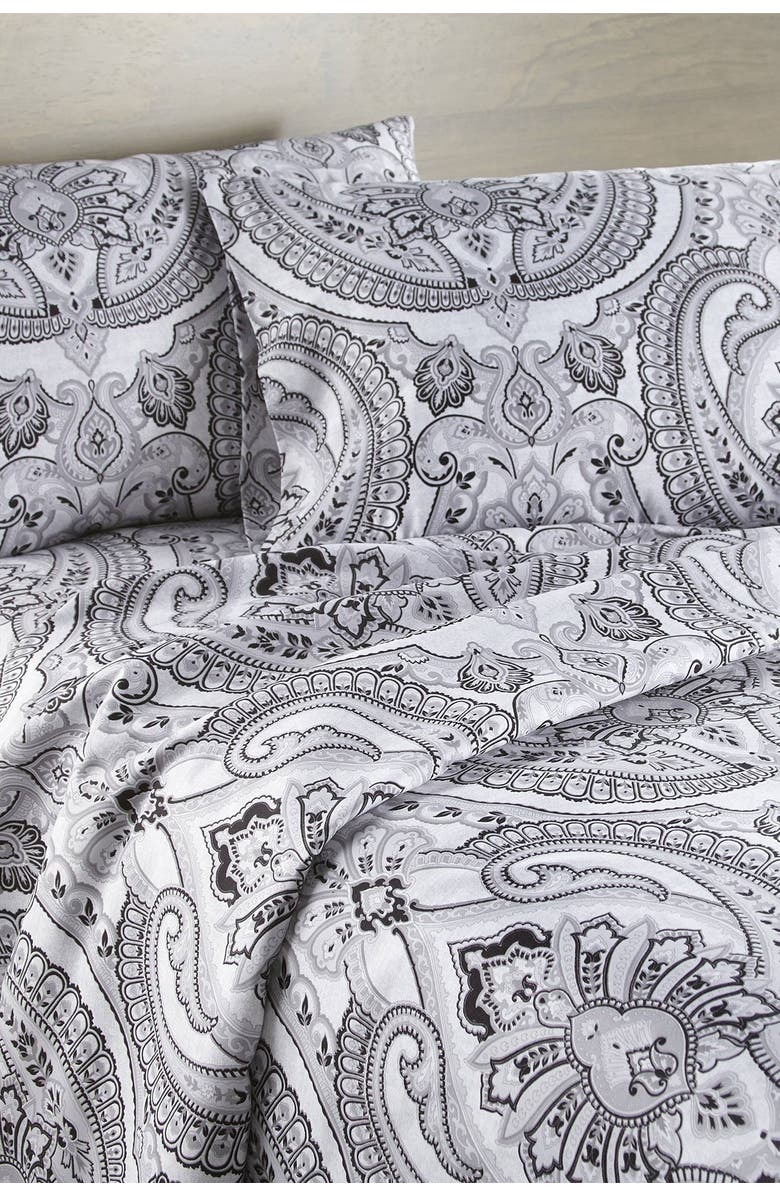 SOUTHSHORE FINE LINENS Pure Melody Sheet Set, Alternate, color, Black