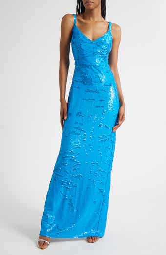 L'AGENCE Karma Sequin Column Dress