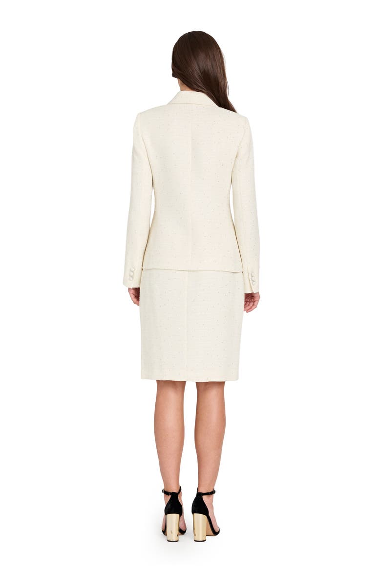 Bouclé Pencil Skirt, Alternate, color, VANILLA