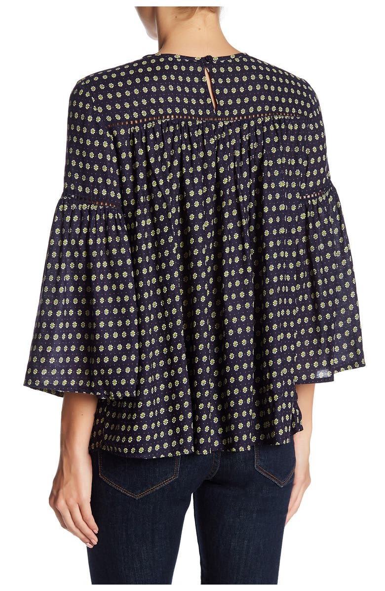 French Connection 3/4 Sleeve Print Blouse, Alternate, color, 