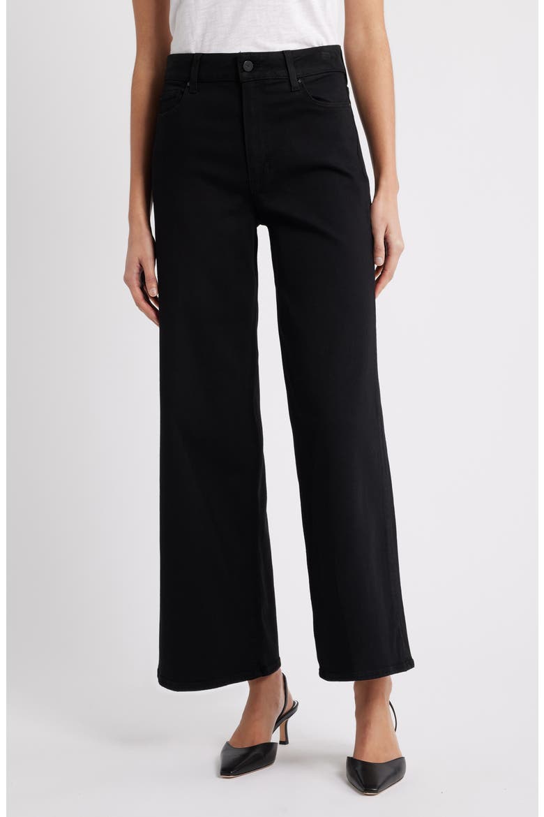 Anessa High Waist Wide Leg Jeans, Main, color, BLACK SHADOW