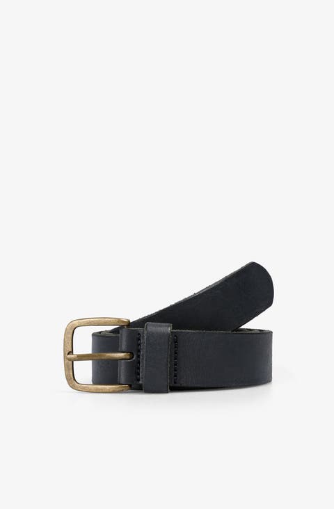 Skull Leather Belt
