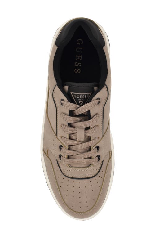 Guess Men's Jeril Casual Lace Up Fashion Sneakers In Light Grey
