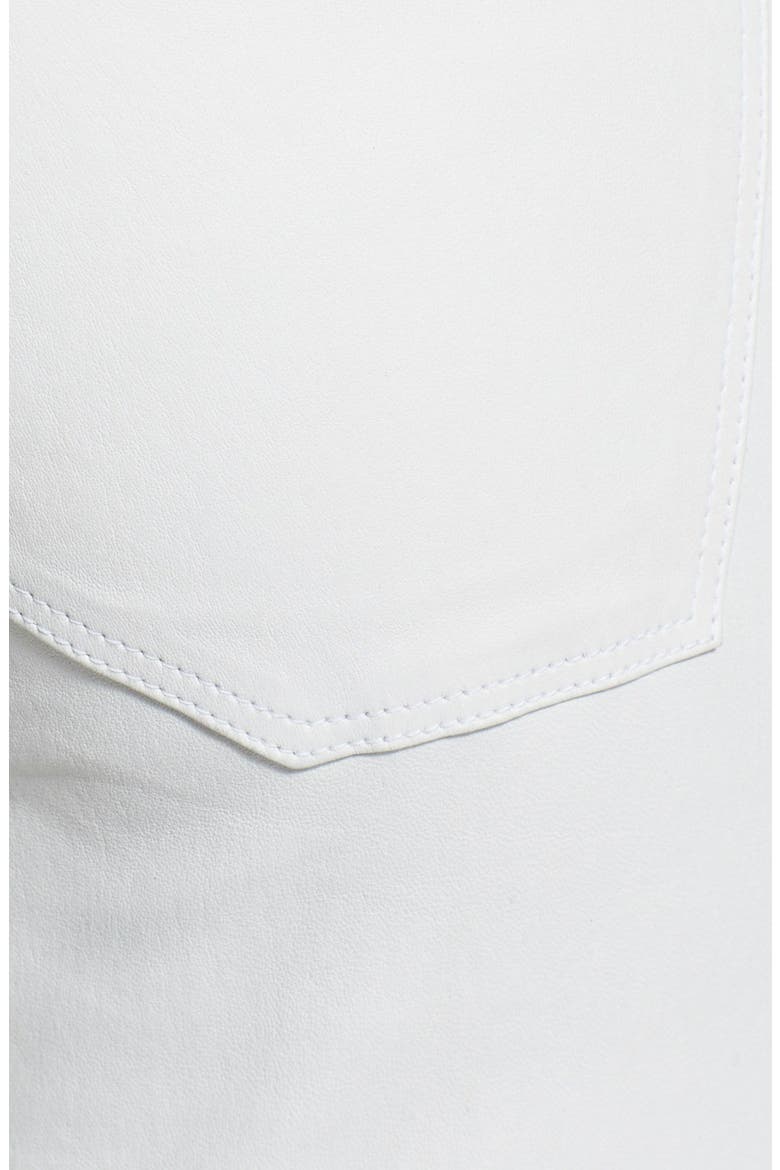 'Le Skinny' Lambskin Leather Pants, Alternate, color, BLANC