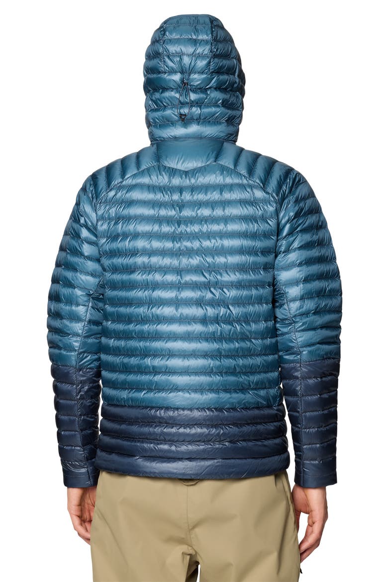 Ghost Whisperer Packable 800-Fill-Power Down Hooded Jacket, Alternate, color, ADRIATIC BLUE/ MOON BLUE