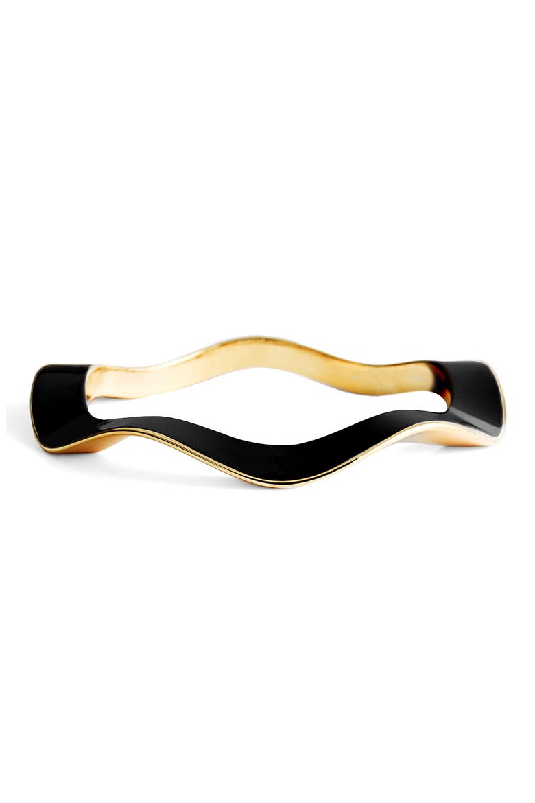 'make waves' bangle, Main, color, BLACK