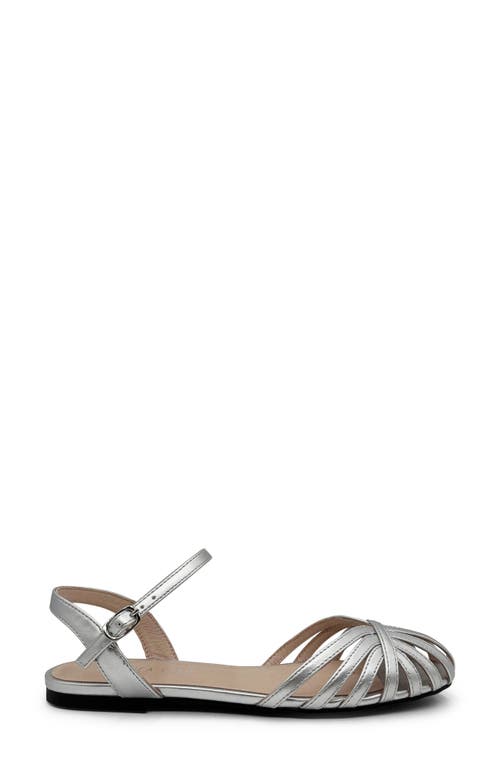 Chelsea Crew Cage Ankle Sandal In Silver Pu