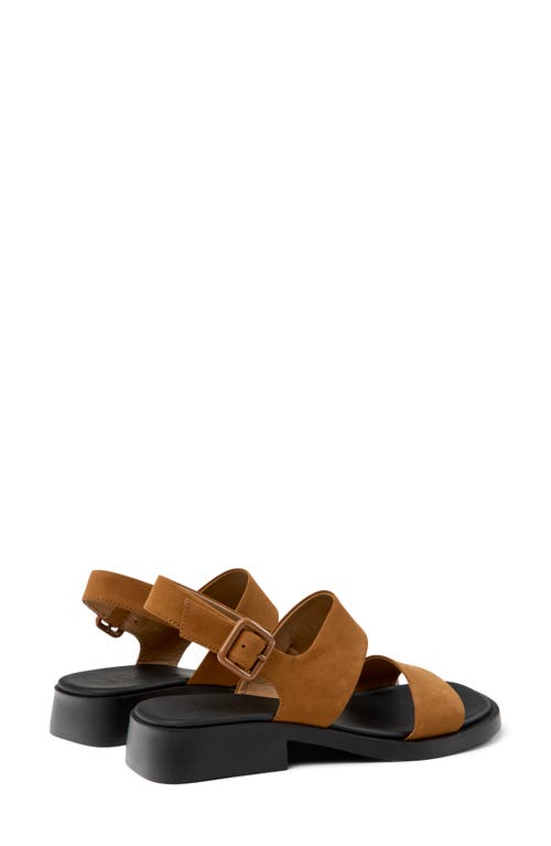 Camper Dana Slingback Sandal In Medium Brown