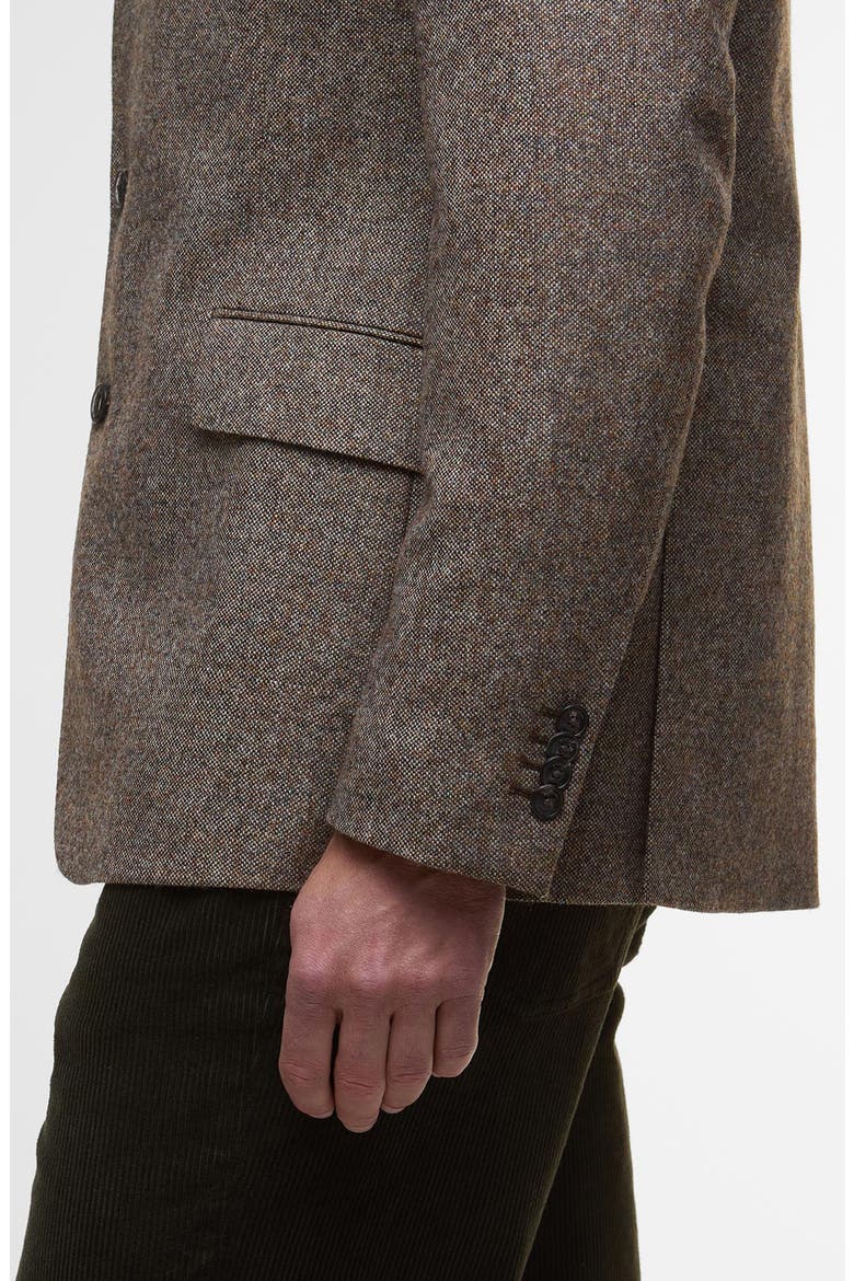 Godfrey Moons Shetland Brushed Wool Mélange Sport Coat, Alternate, color, BROWN