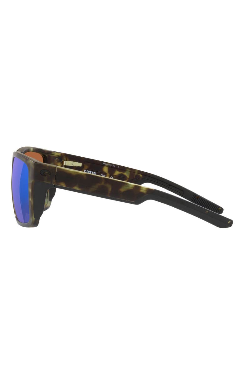 Costa Del Mar 57mm Polarized Square Sunglasses, Alternate, color, Green