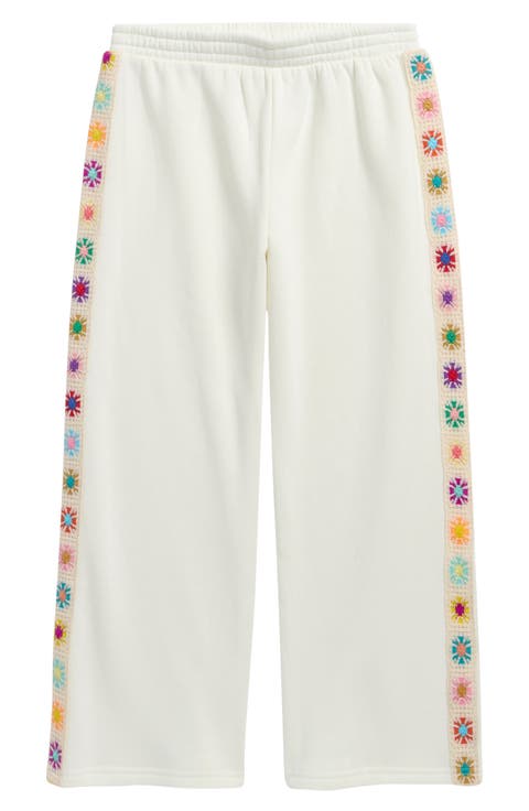 Kids' Crochet Trim Pants (Big Kid)